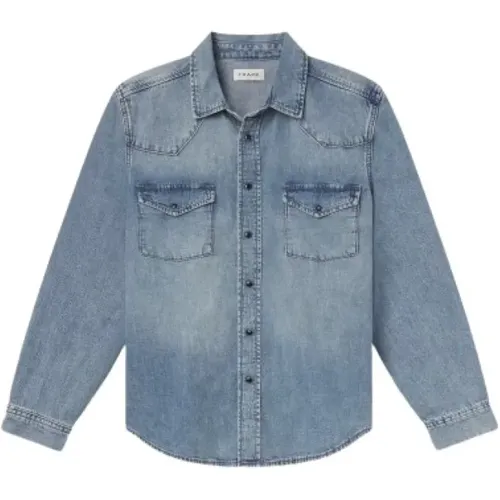 Shirts > Denim Shirts - - Frame - Modalova