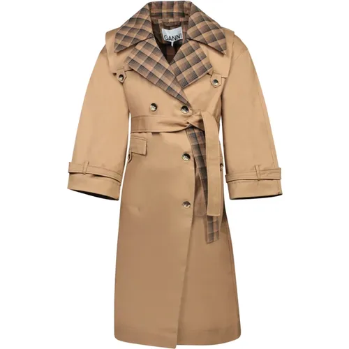 Coats > Trench Coats - - Ganni - Modalova