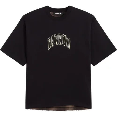 Barrow - Tops > T-Shirts - Black - Barrow - Modalova