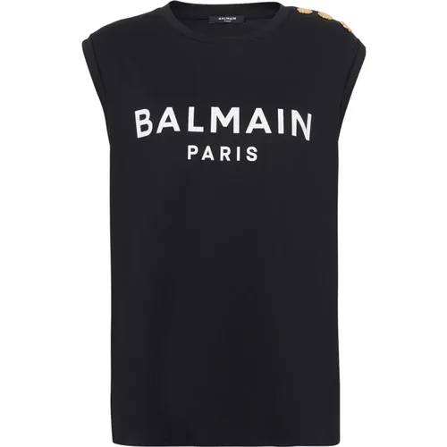 Tops > Sleeveless Tops - - Balmain - Modalova