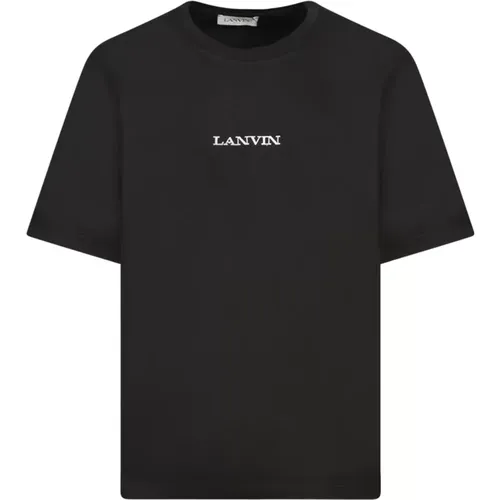 Lanvin - Tops > T-Shirts - Black - Lanvin - Modalova