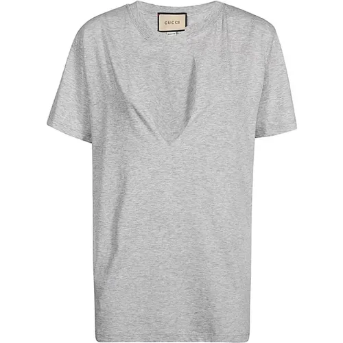 Gucci - Tops > T-Shirts - Gray - Gucci - Modalova