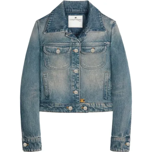 Jackets > Denim Jackets - - Courrèges - Modalova