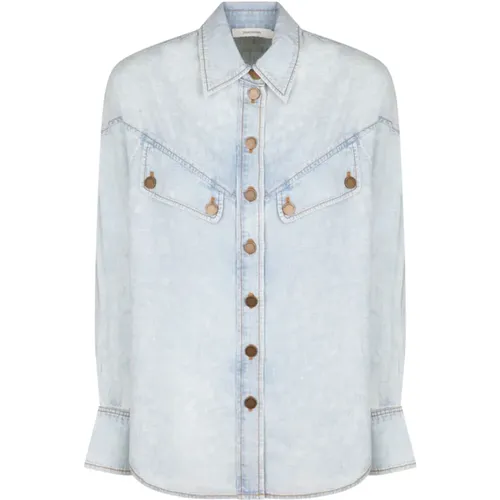 Blouses & Shirts > Denim Shirts - - Zimmermann - Modalova