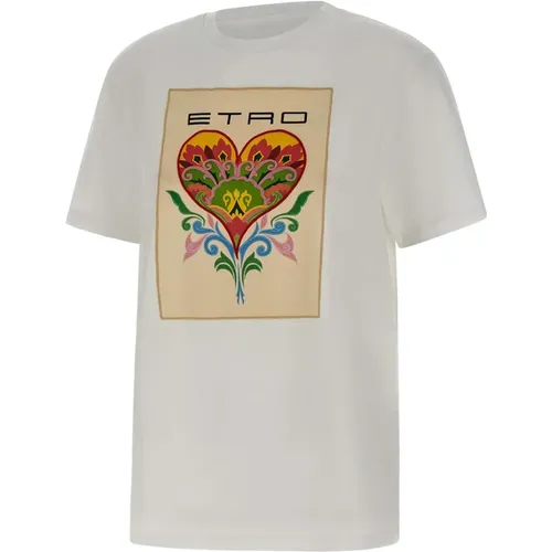 Etro - Tops > T-Shirts - White - ETRO - Modalova