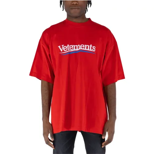 Vetements - Tops > T-Shirts - Red - Vetements - Modalova