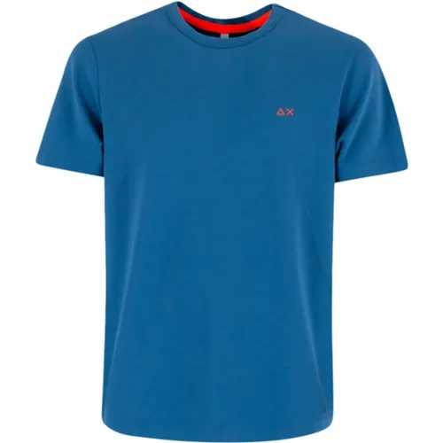 Sun68 - Tops > T-Shirts - Blue - Sun68 - Modalova