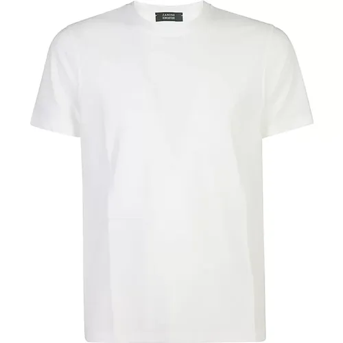 Zanone - Tops > T-Shirts - White - Zanone - Modalova