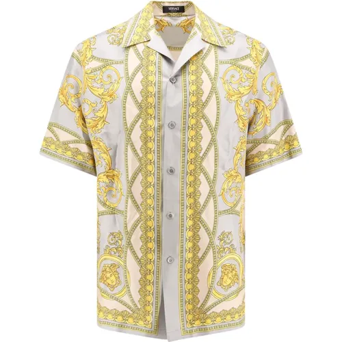 Shirts > Short Sleeve Shirts - - Versace - Modalova