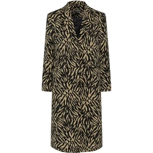 Coats > Single-Breasted Coats - - Soaked in Luxury - Modalova