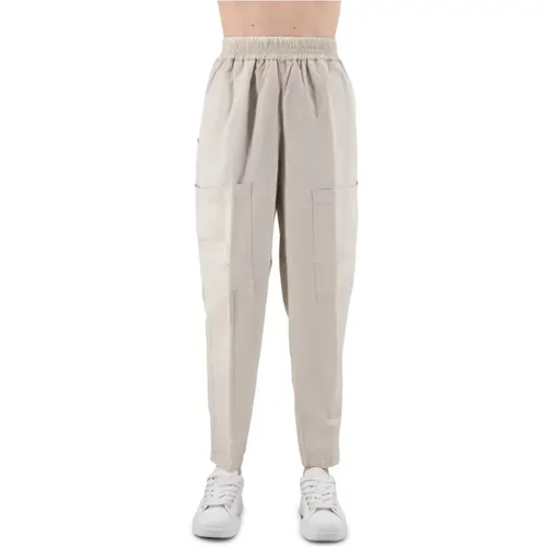 Trousers > Tapered Trousers - - White Sand - Modalova