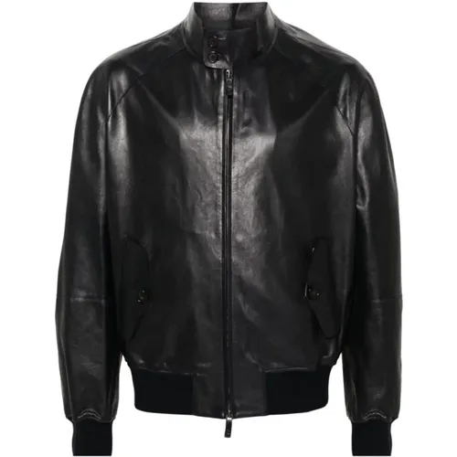 Jackets > Leather Jackets - - Giorgio Armani - Modalova