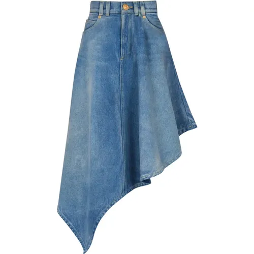 Skirts > Denim Skirts - - Balmain - Modalova