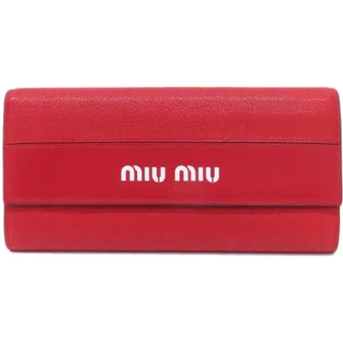 Pre-owned > Pre-owned Accessories > Pre-owned Wallets - - Miu Miu Pre-owned - Modalova