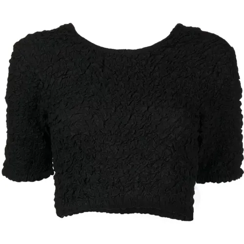 Ganni - Tops > T-Shirts - Black - Ganni - Modalova