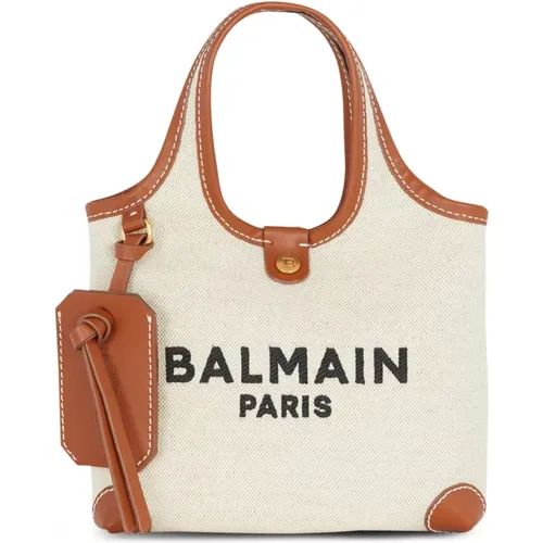 Balmain - Bags > Handbags - Beige - Balmain - Modalova