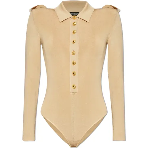 Tom Ford - Tops > Body - Beige - Tom Ford - Modalova