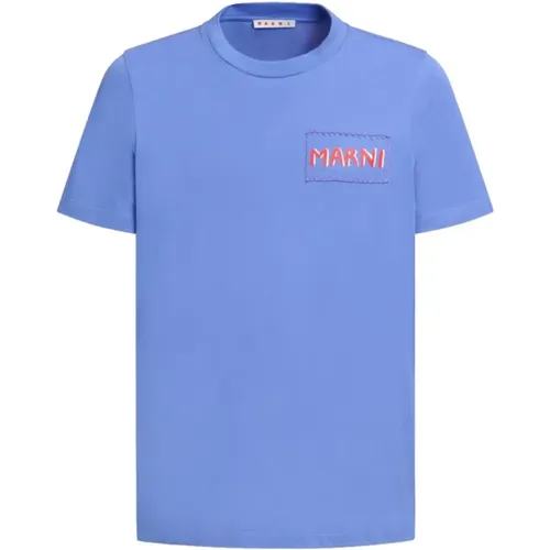 Marni - Tops > T-Shirts - Blue - Marni - Modalova