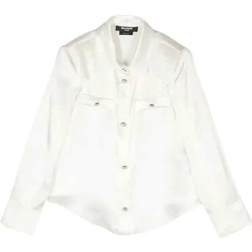 Balmain - Chemises - Blanc - Balmain - Modalova