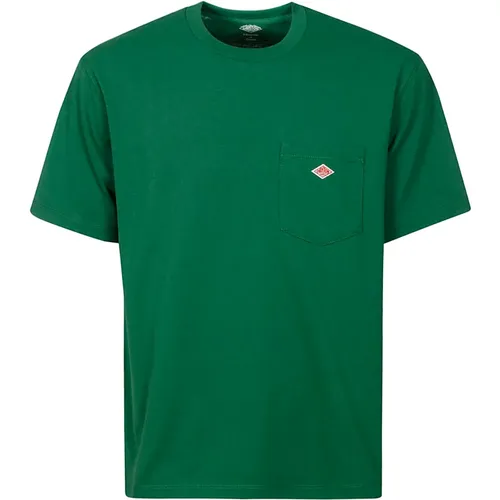 Danton - Tops > T-Shirts - Green - Danton - Modalova
