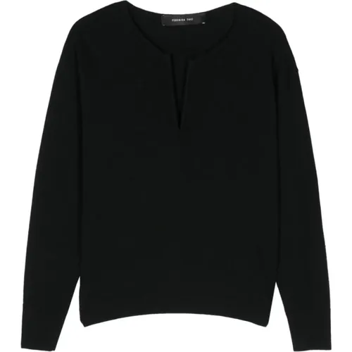 Knitwear > V-neck Knitwear - - Federica Tosi - Modalova