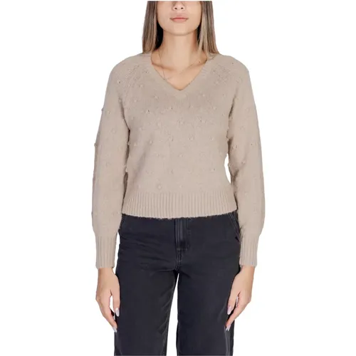 Knitwear > V-neck Knitwear - - Vila - Modalova