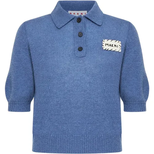 Marni - Tops > Polo Shirts - Blue - Marni - Modalova