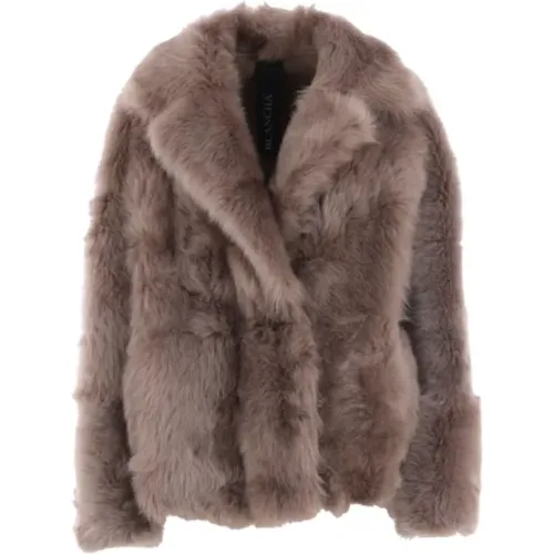 Jackets > Faux Fur & Shearling Jackets - - Blancha - Modalova