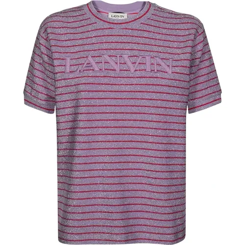 Lanvin - Tops > T-Shirts - Purple - Lanvin - Modalova