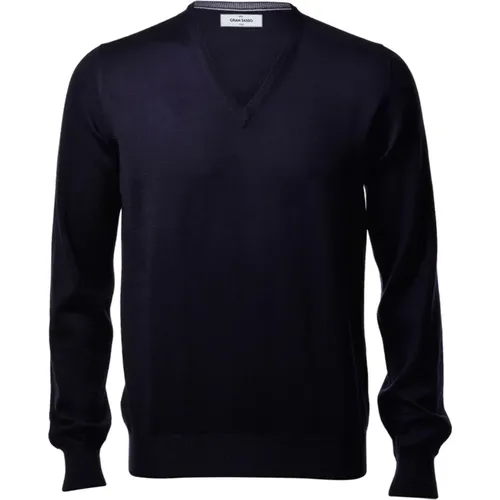 Knitwear > V-neck Knitwear - - Gran Sasso - Modalova