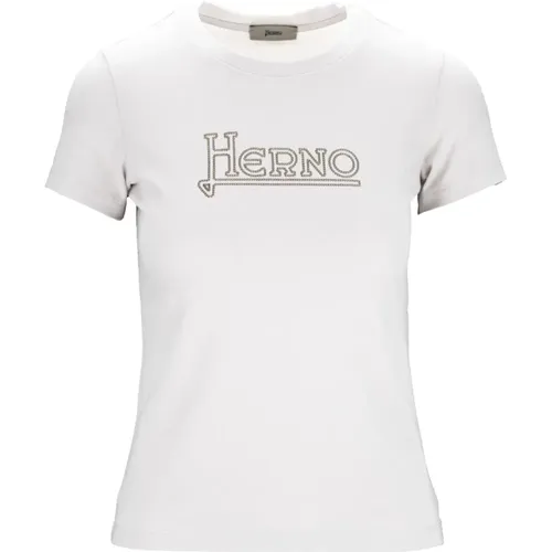 Herno - Tops > T-Shirts - White - Herno - Modalova