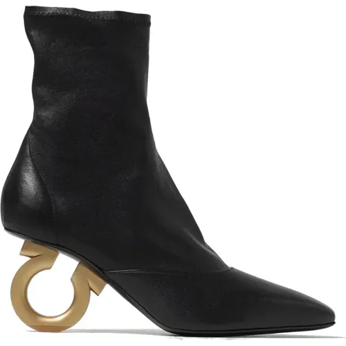 Shoes > Boots > Heeled Boots - - Salvatore Ferragamo - Modalova