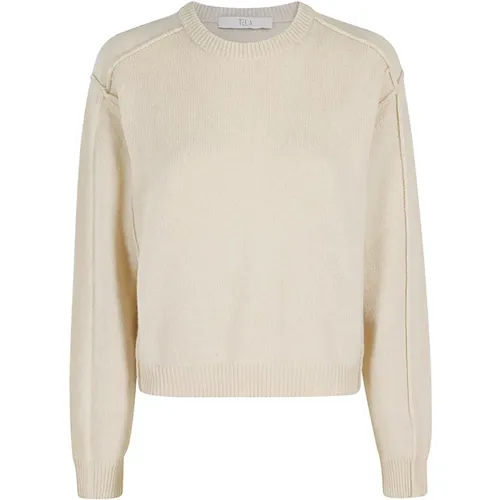 Knitwear > Round-neck Knitwear - - Tela - Modalova