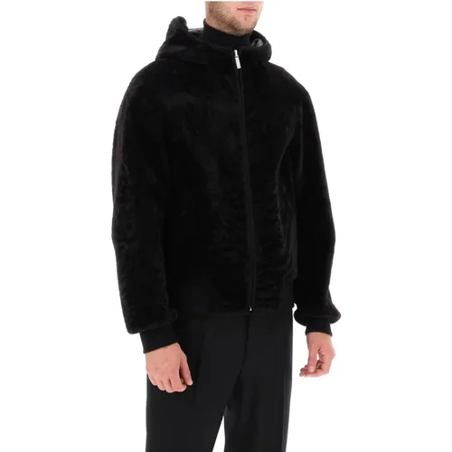 Jackets > Faux Fur & Shearling Jackets - - Salvatore Ferragamo - Modalova