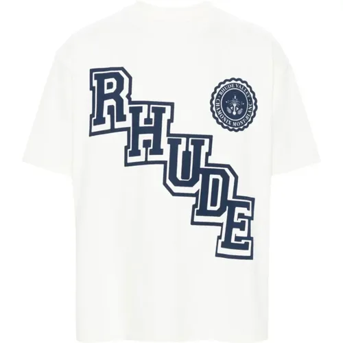 Rhude - Tops > T-Shirts - White - Rhude - Modalova