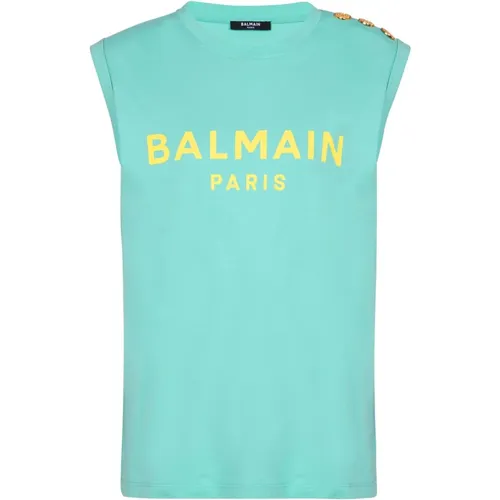 Tops > Sleeveless Tops - - Balmain - Modalova