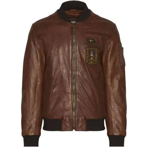Jackets > Leather Jackets - - aeronautica militare - Modalova