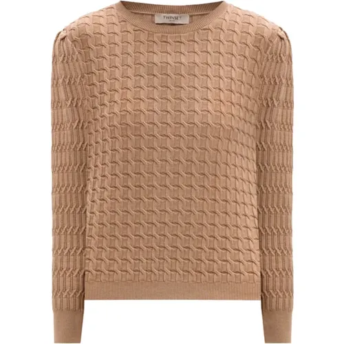 Knitwear > Round-neck Knitwear - - Twinset - Modalova