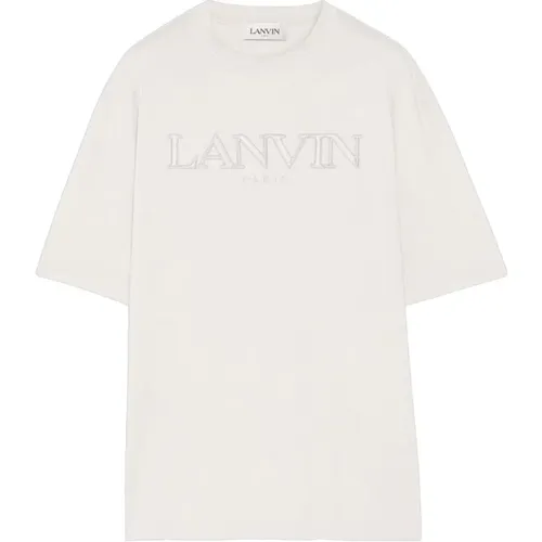 Lanvin - Tops > T-Shirts - Beige - Lanvin - Modalova