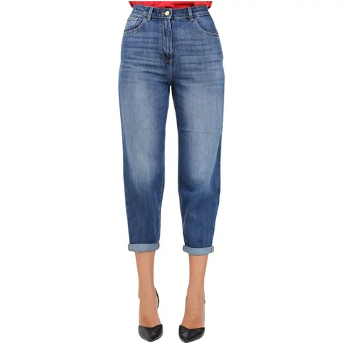 Jeans > Cropped Jeans - - Elisabetta Franchi - Modalova