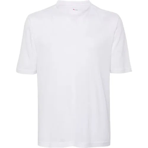 Kiton - Tops > T-Shirts - White - Kiton - Modalova