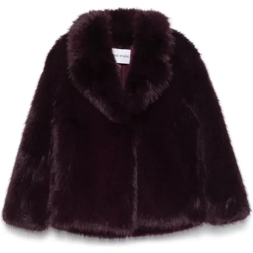 Jackets > Faux Fur & Shearling Jackets - - Stand Studio - Modalova