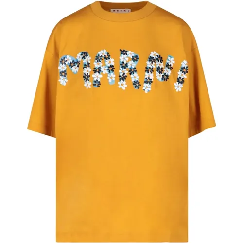 Marni - Tops > T-Shirts - Orange - Marni - Modalova
