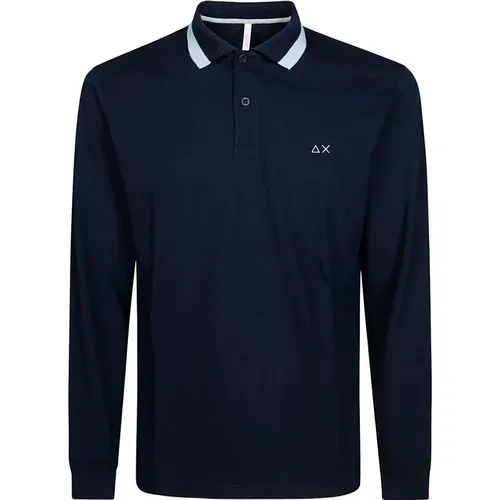 Sun68 - Tops > Polo Shirts - Blue - Sun68 - Modalova