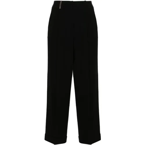 Trousers > Cropped Trousers - - PESERICO - Modalova