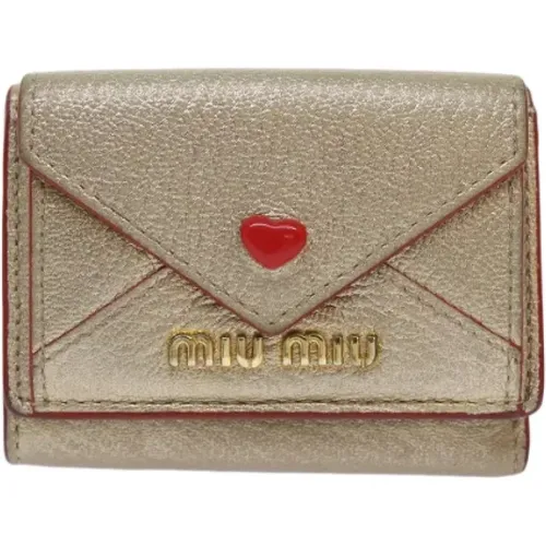 Pre-owned > Pre-owned Accessories > Pre-owned Wallets - - Miu Miu Pre-owned - Modalova