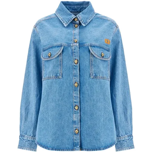 Blouses & Shirts > Denim Shirts - - Blazé Milano - Modalova