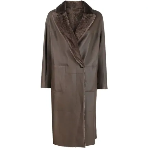 Coats > Double-Breasted Coats - - Blancha - Modalova