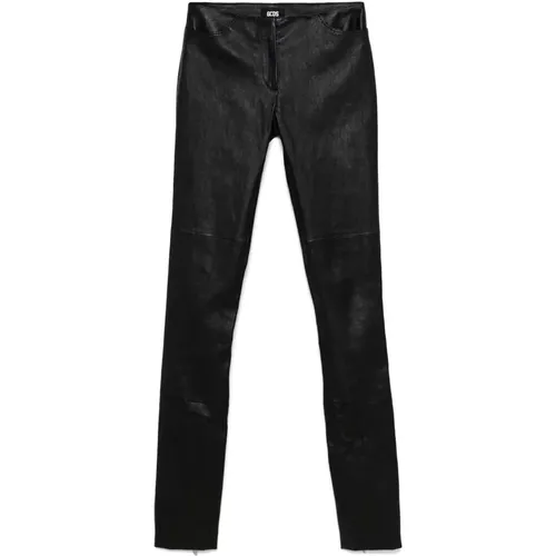 Trousers > Leather Trousers - - Gcds - Modalova