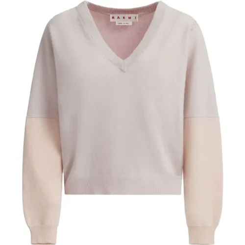 Knitwear > V-neck Knitwear - - Marni - Modalova